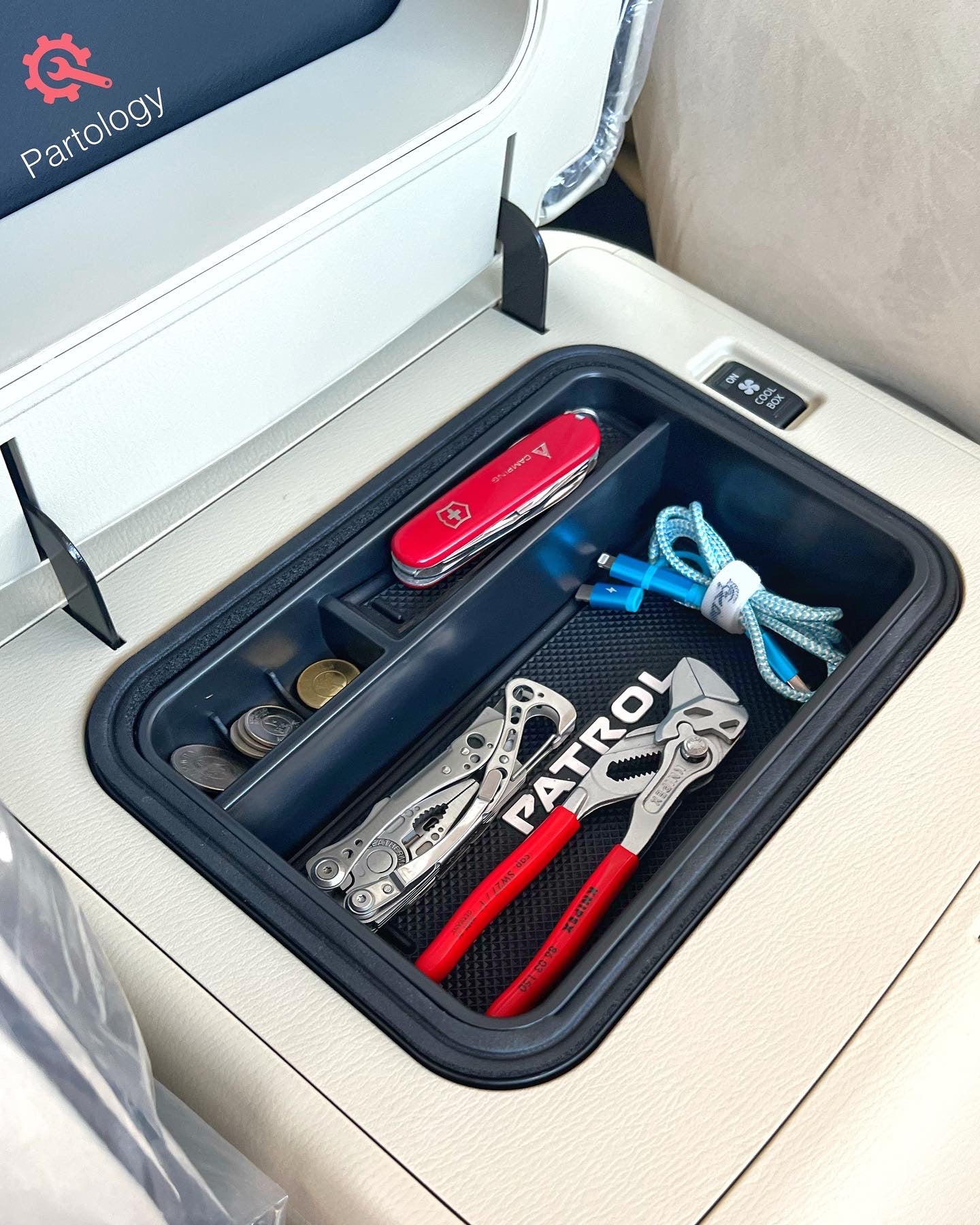 Partology - Patrol (Y62) Center Console Organizer (2010 - 2023)